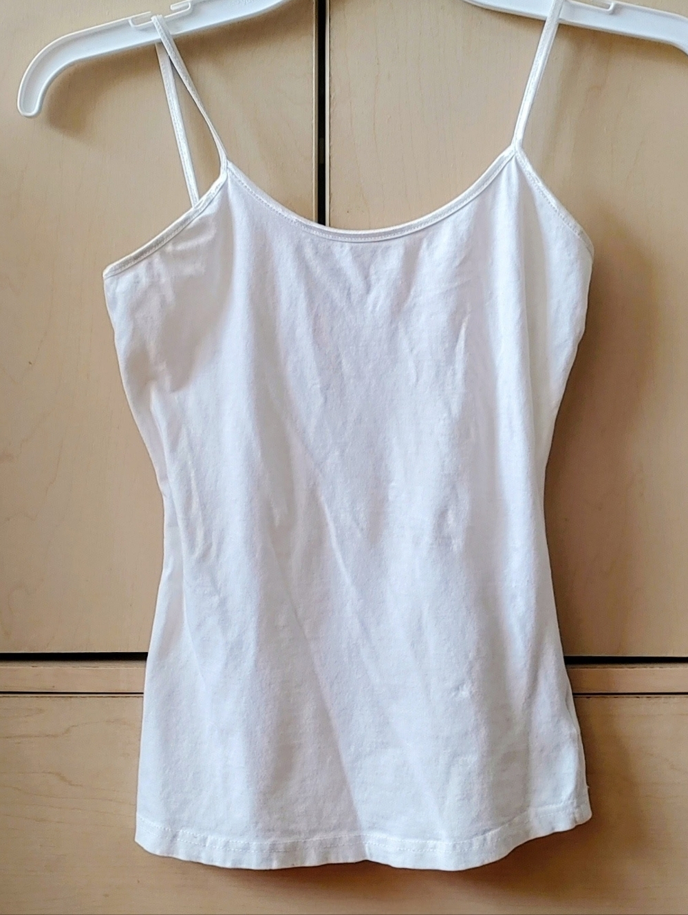 White Spaghetti Strap Tank Top - Classic Women's Camisole